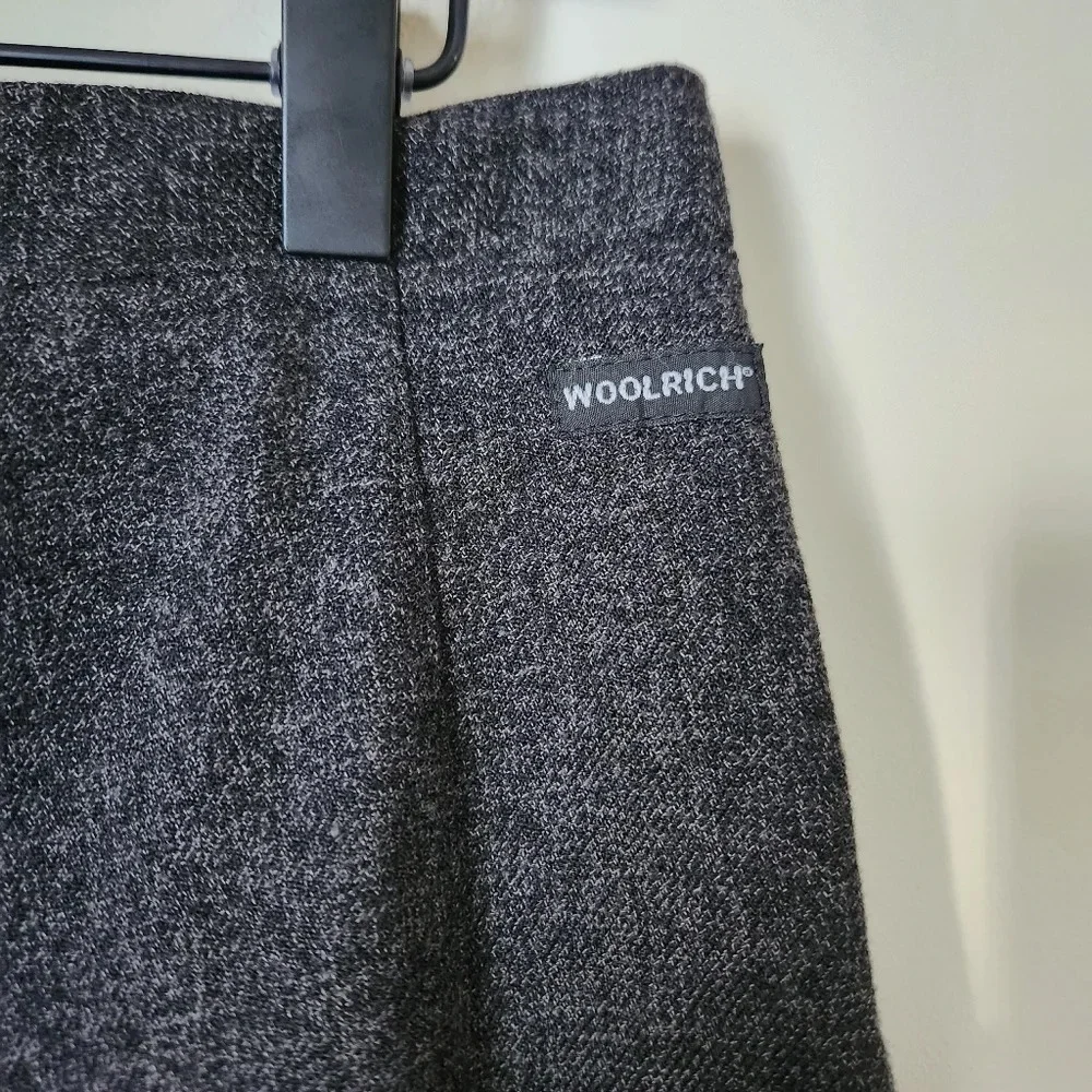 Woolrich | High Waist Straight Leg Onyx Heather Trouser Dress Pants - Size 6